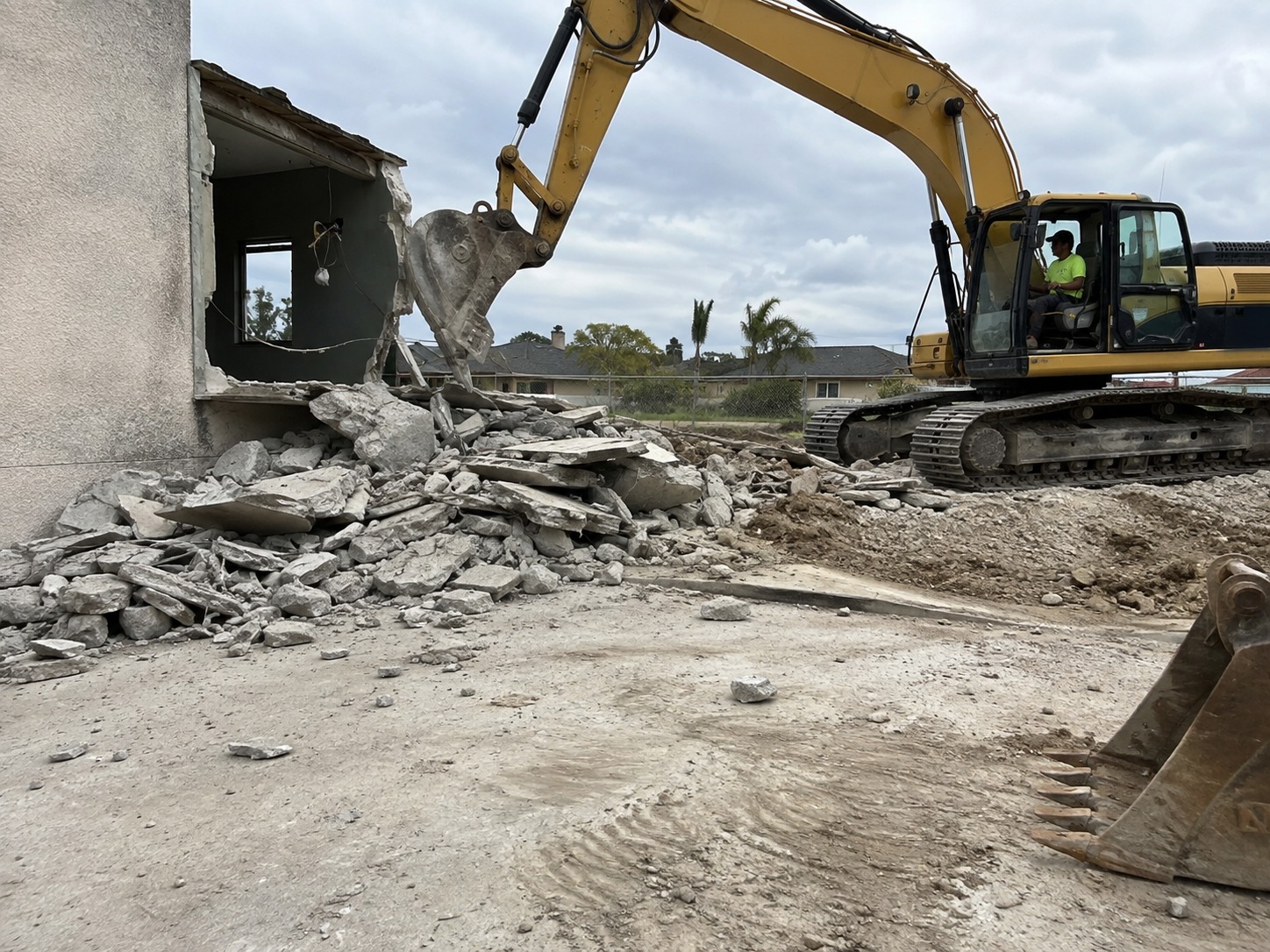 Demolition work in Hamilton